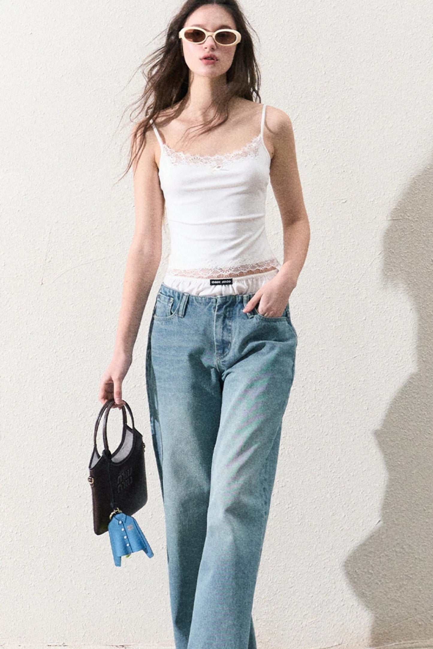 Slim Lace Strap Base Layer Top