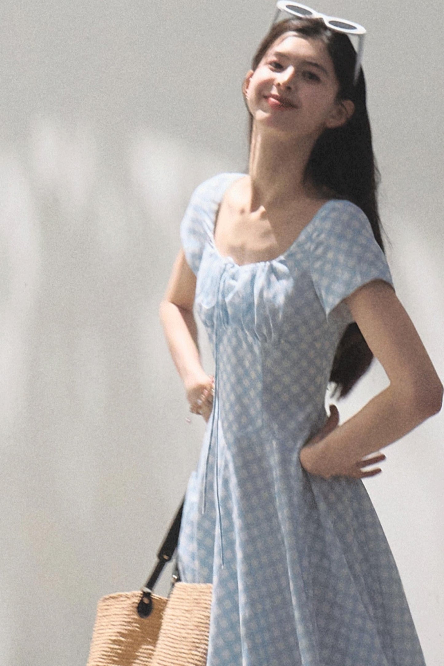 Sweet Bow Tie Mini Dress