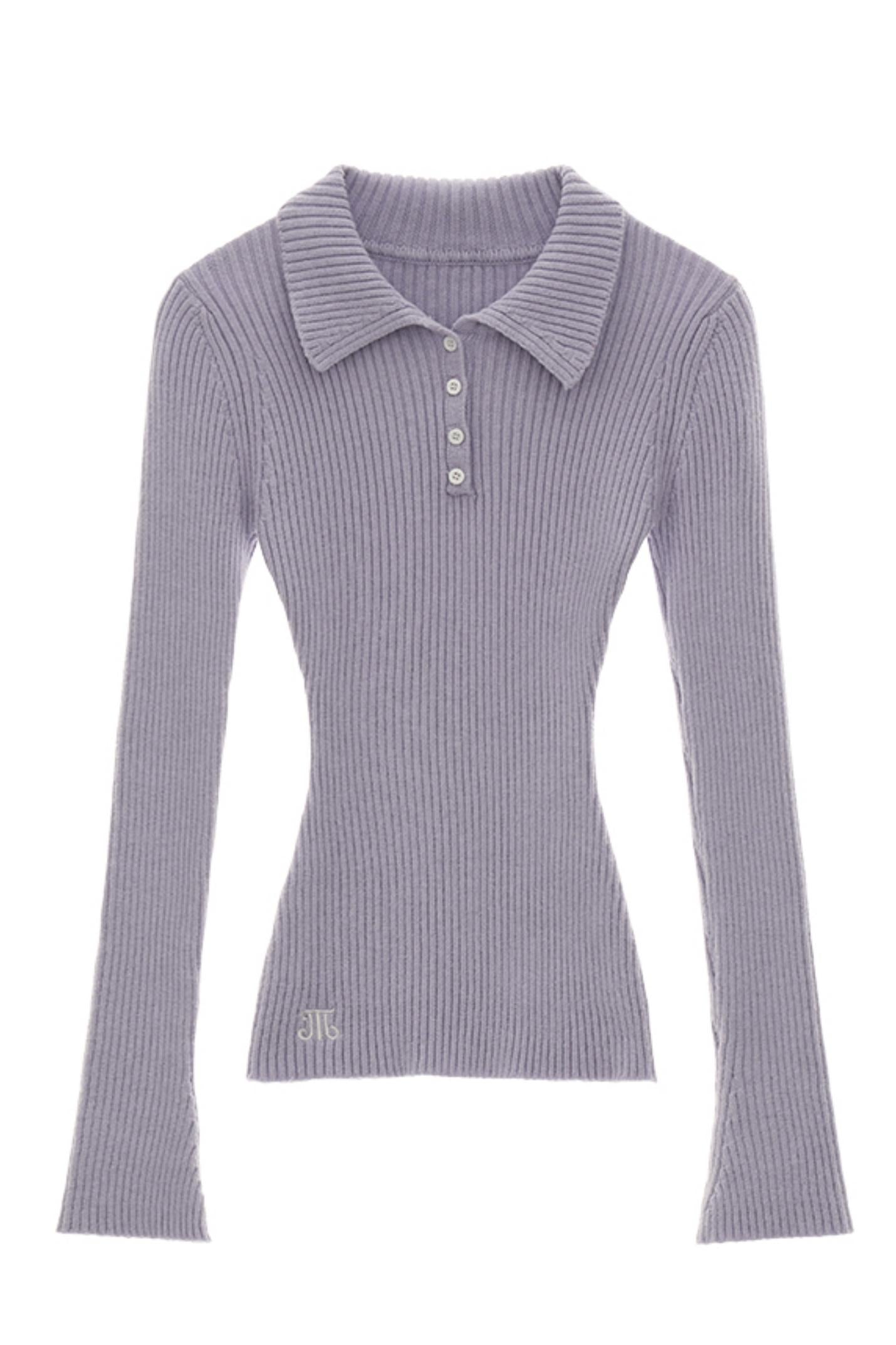 A Long Sleeve Polo Vest Top