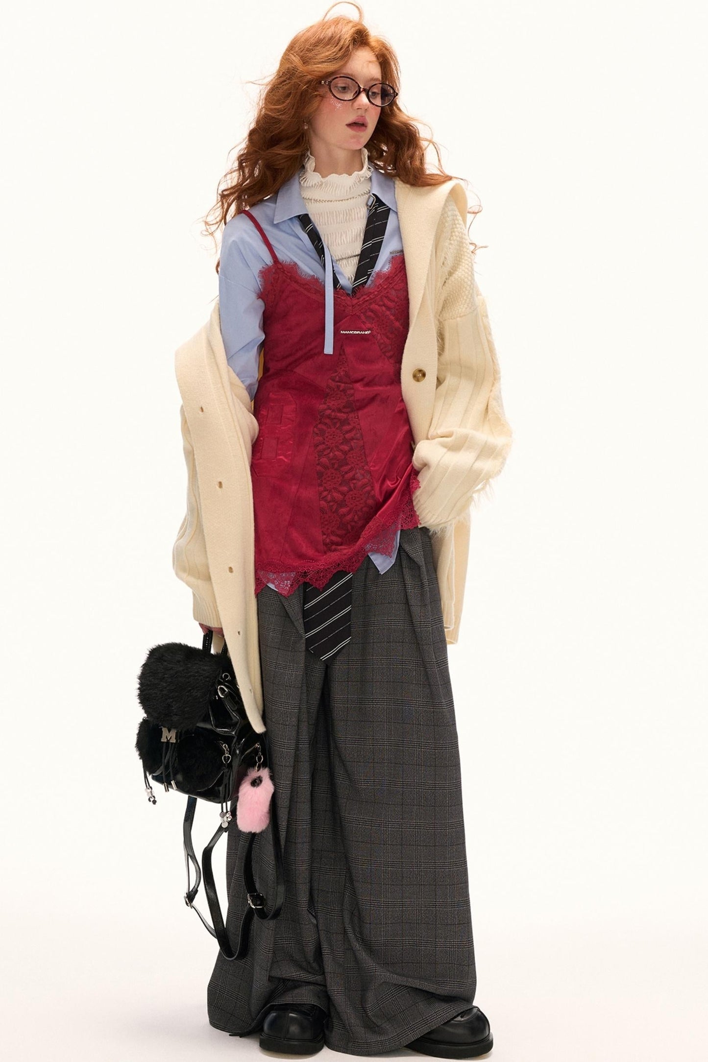 Autumn Lace Satin Camisole Dress