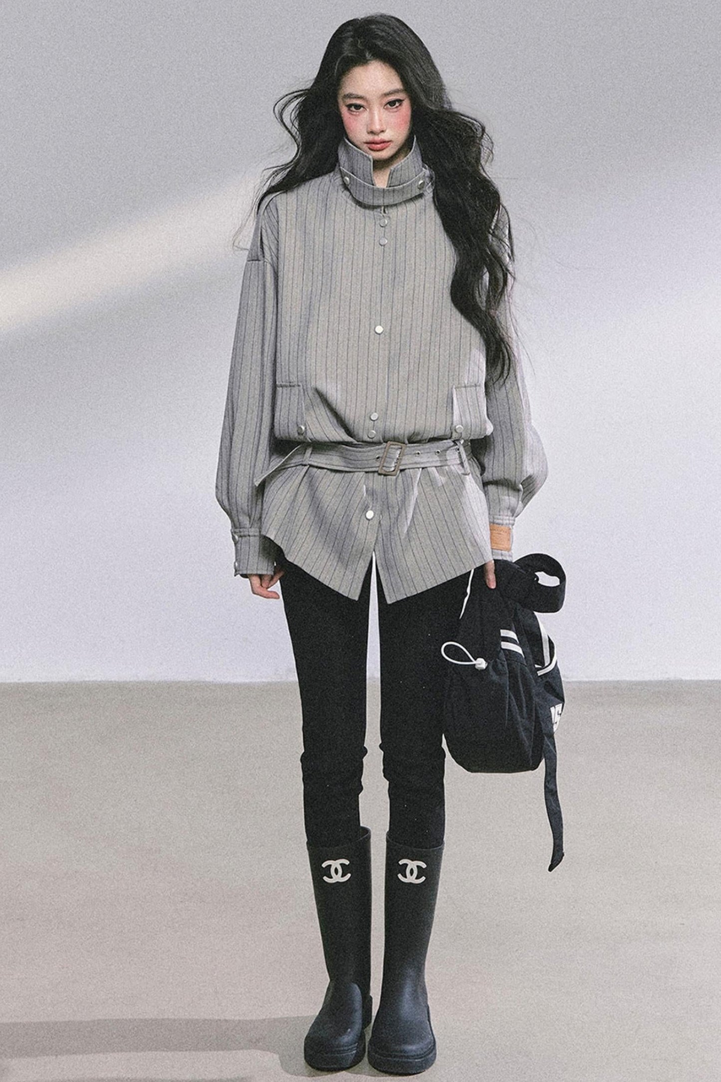 Autumn Striped Slimming Jacket