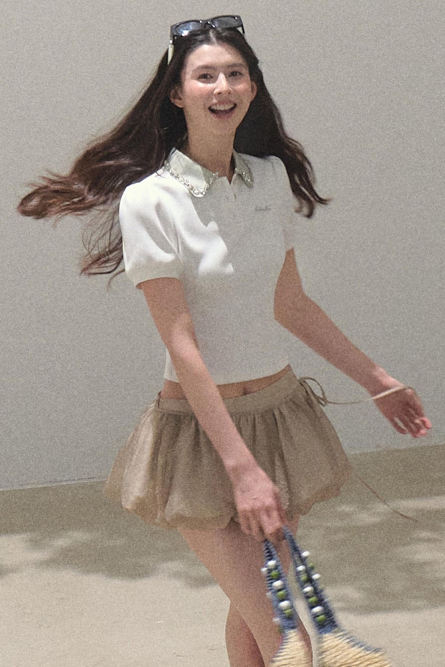 Sunset Diamond Polo Tee