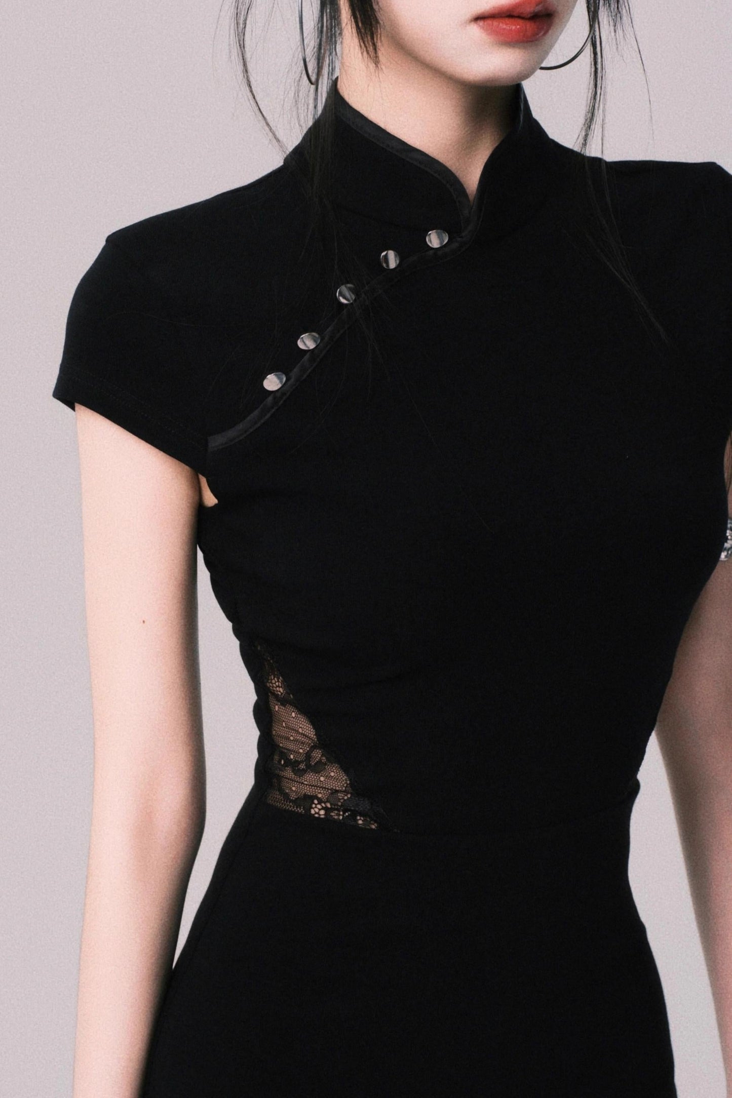 Retro Mermaid Lace Cheongsam Dress