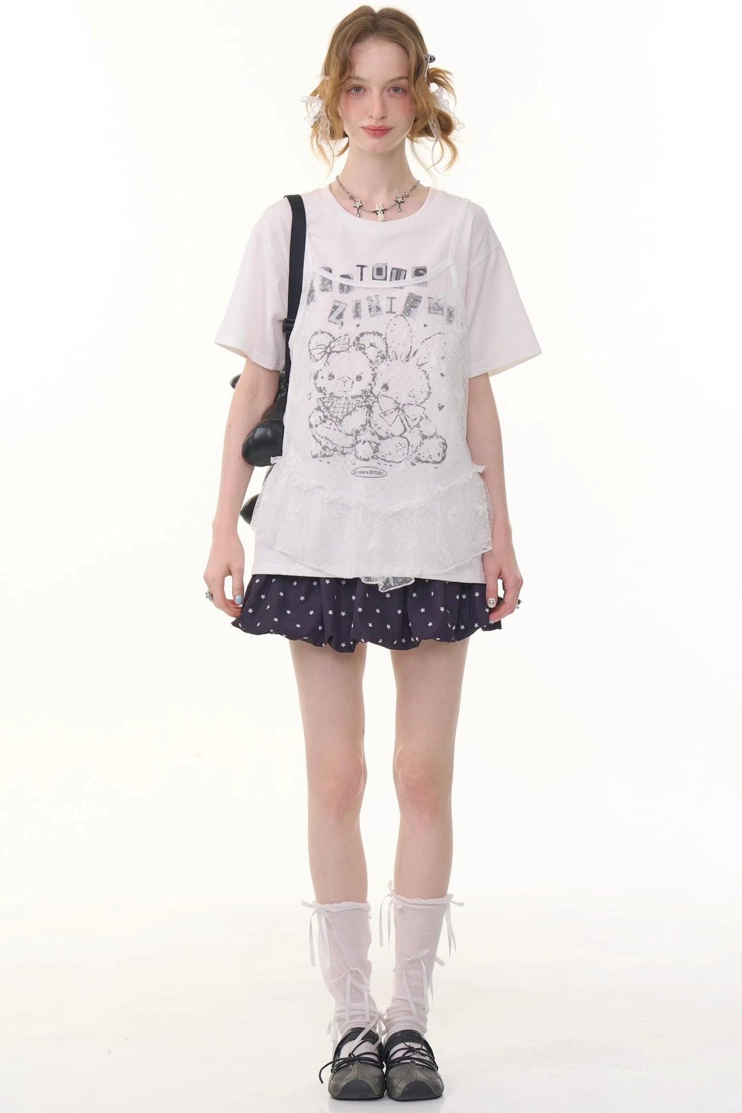 Polka Dot A-Line Skirt