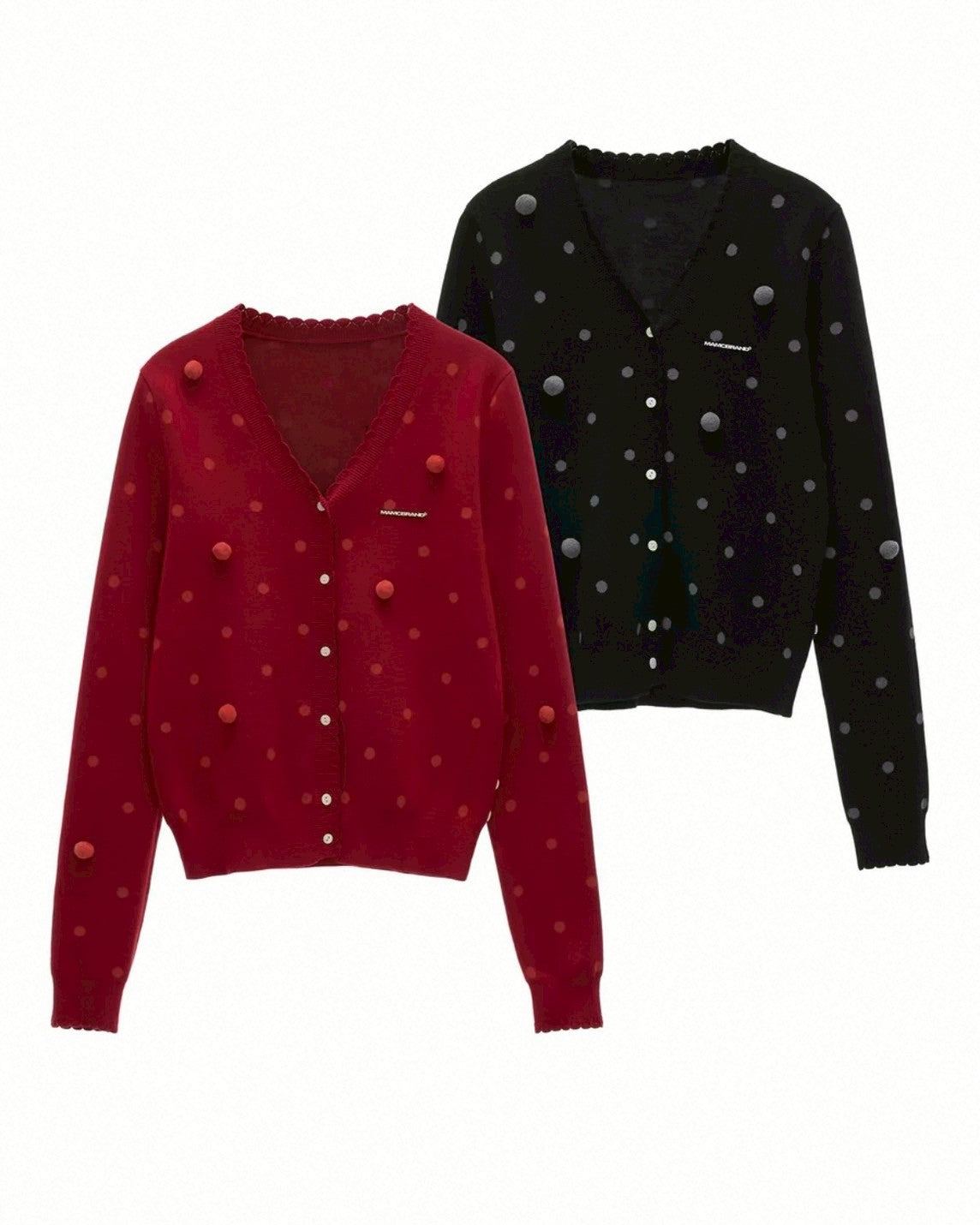dot cardigan