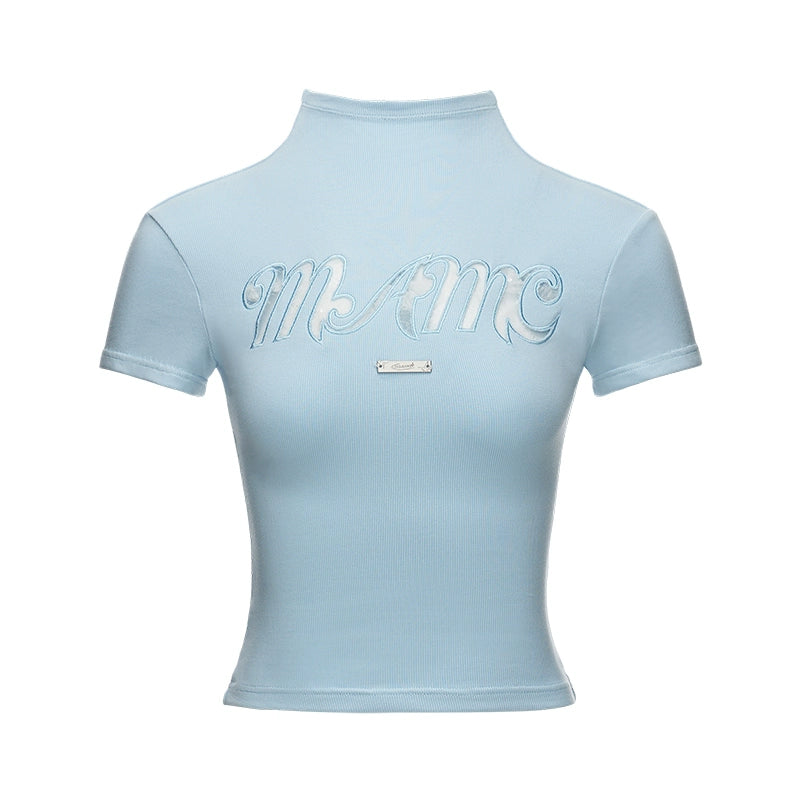 A Lace Lettered Slim Fit Top