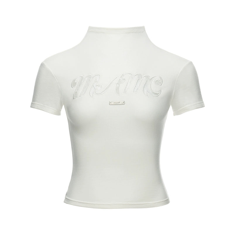 A Lace Lettered Slim Fit Top
