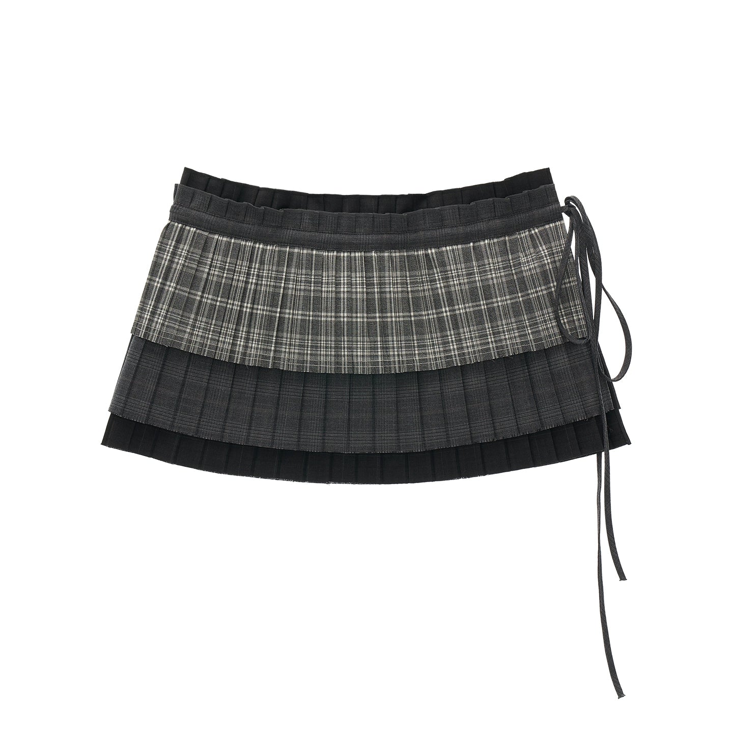 Autumn Plaid Layered Niche Skirt