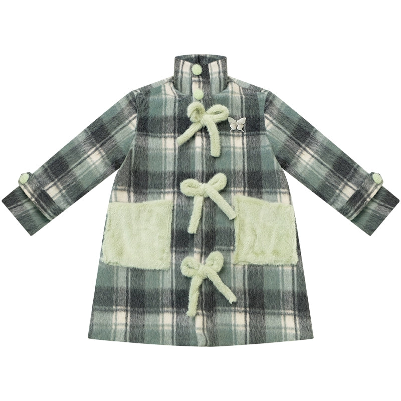Retro Plaid Woolen Coat