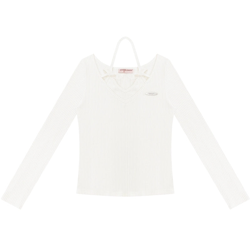 Autumn Bow Halterneck Slimming Top