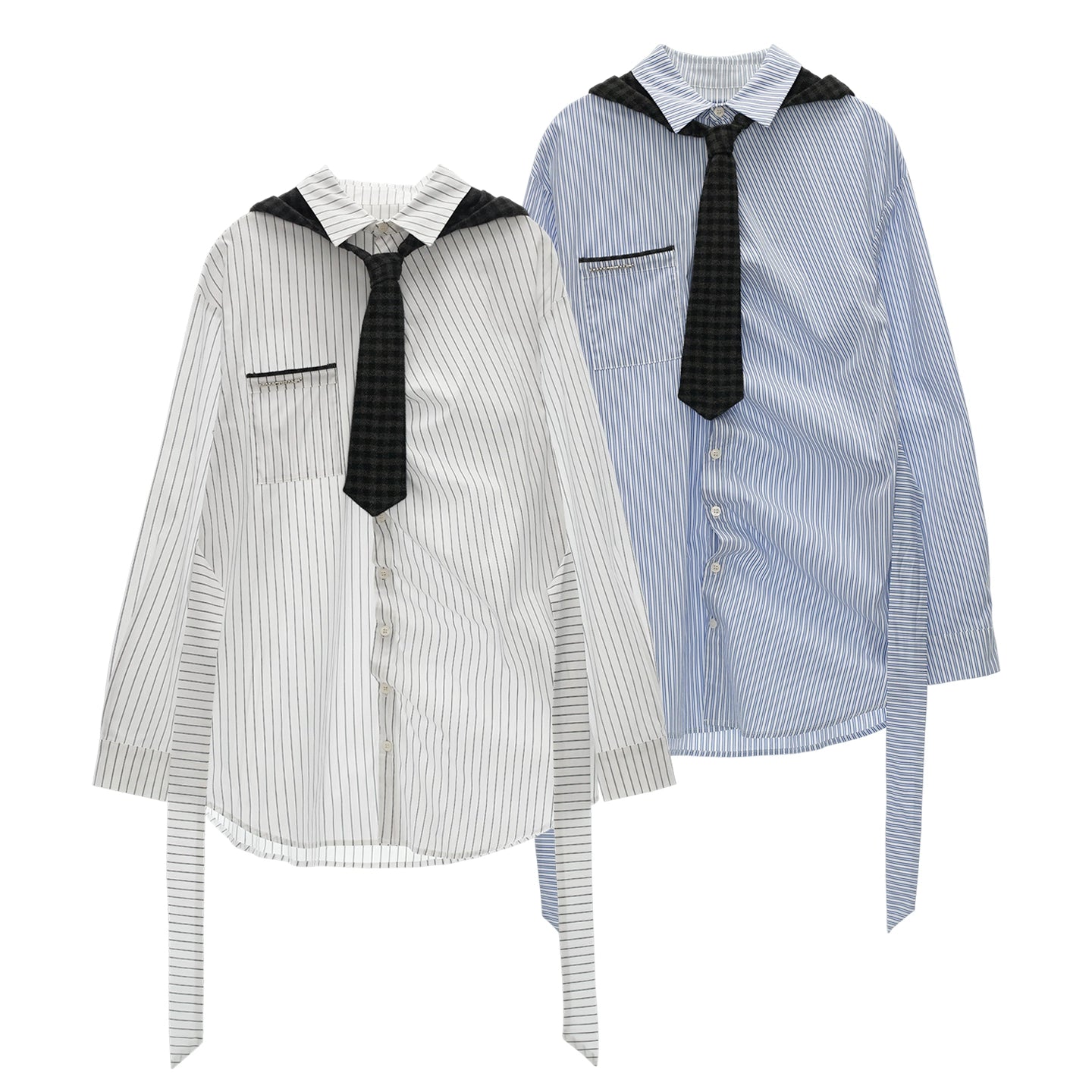 Long Striped Long Sleeve Shirt