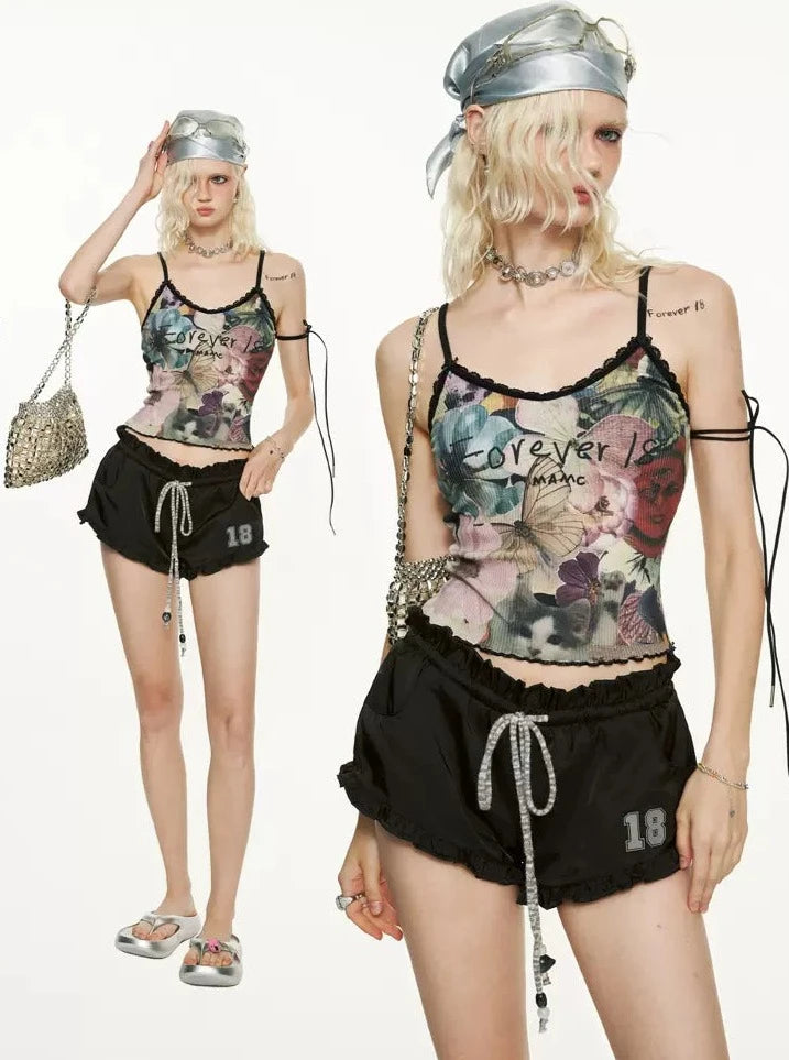 Collage Pattern Sleeveless Top