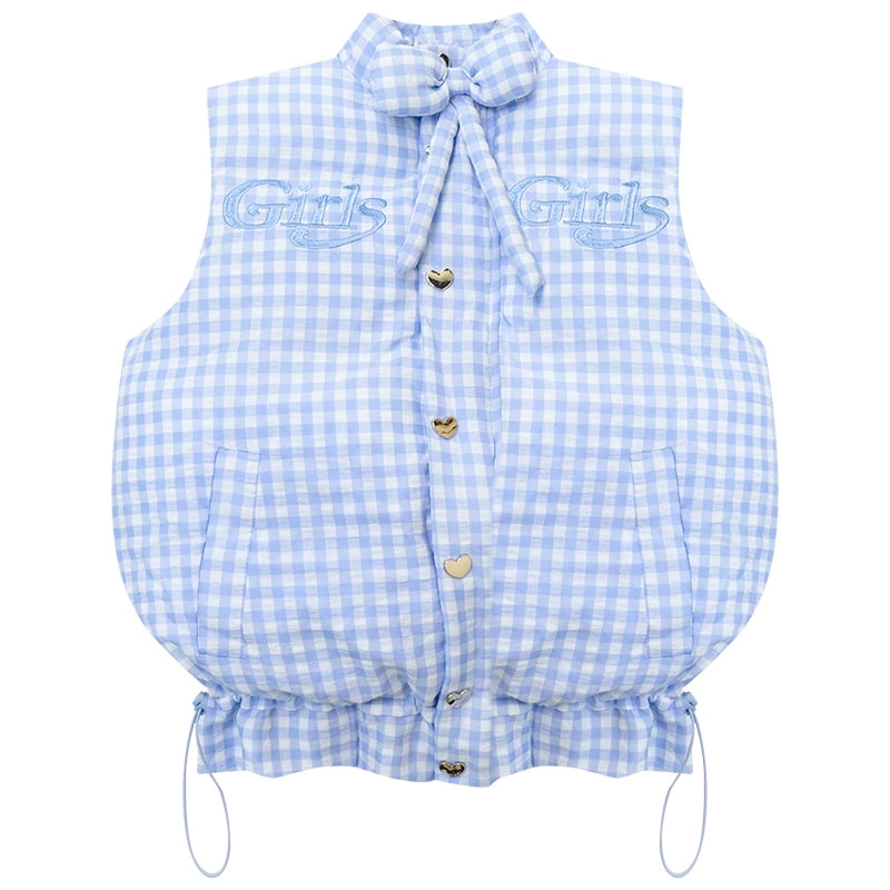 Autumn Embroidery Plaid Cotton Jacket