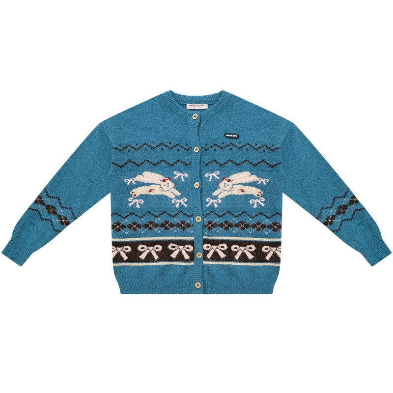 Autumn Vintage Rabbit Cardigan