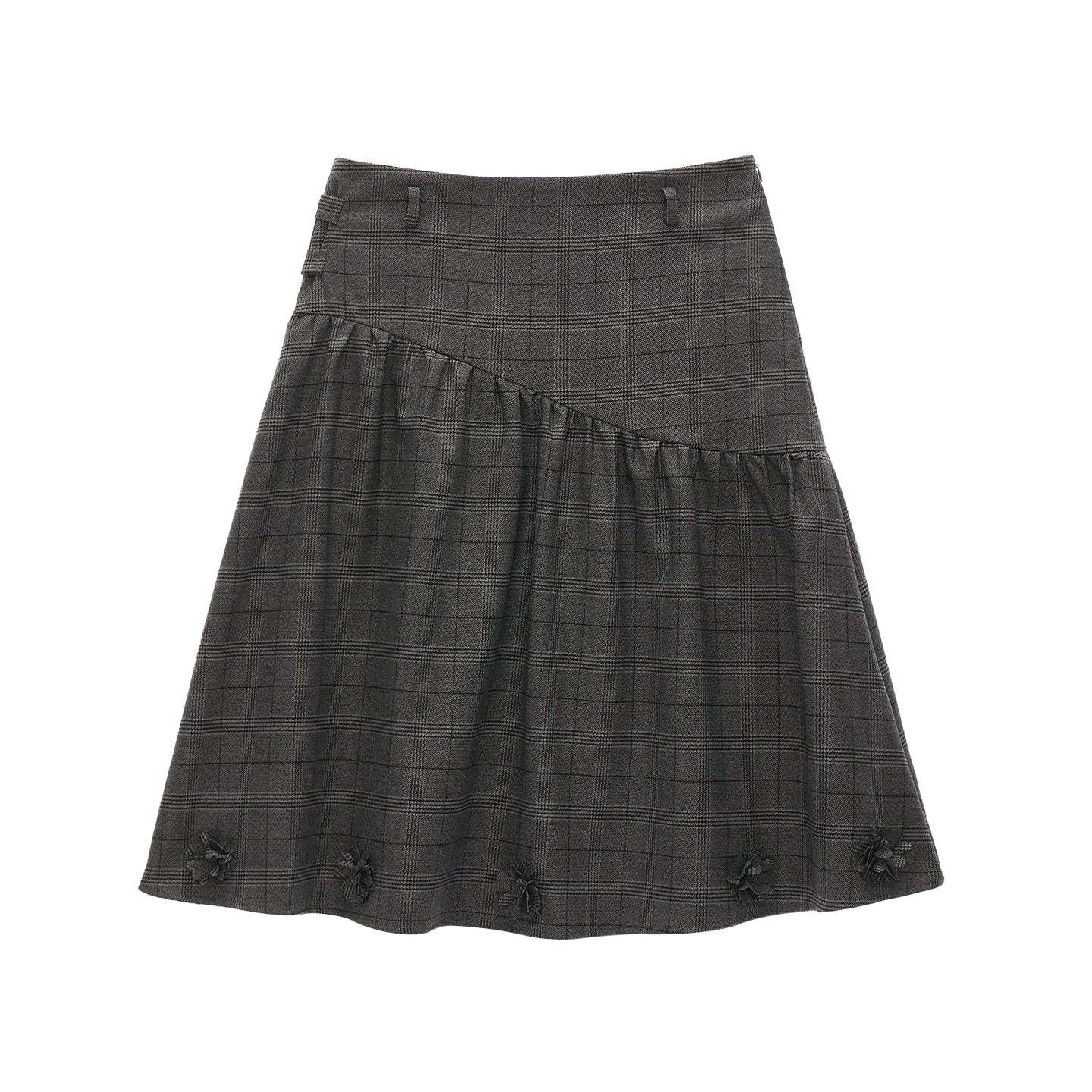 花朵图案高档中长裙