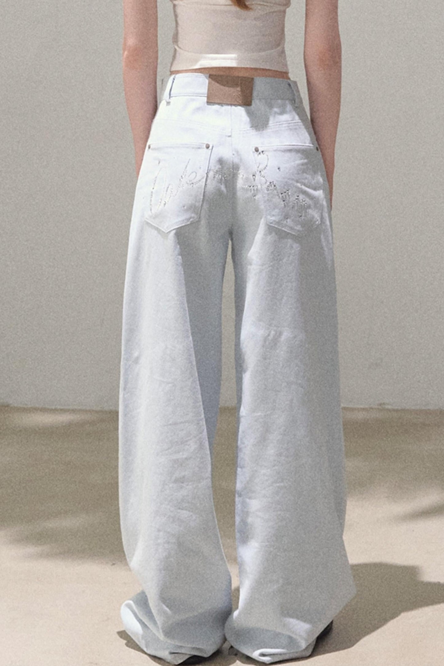 Vintage Rhinestone Halo Jeans