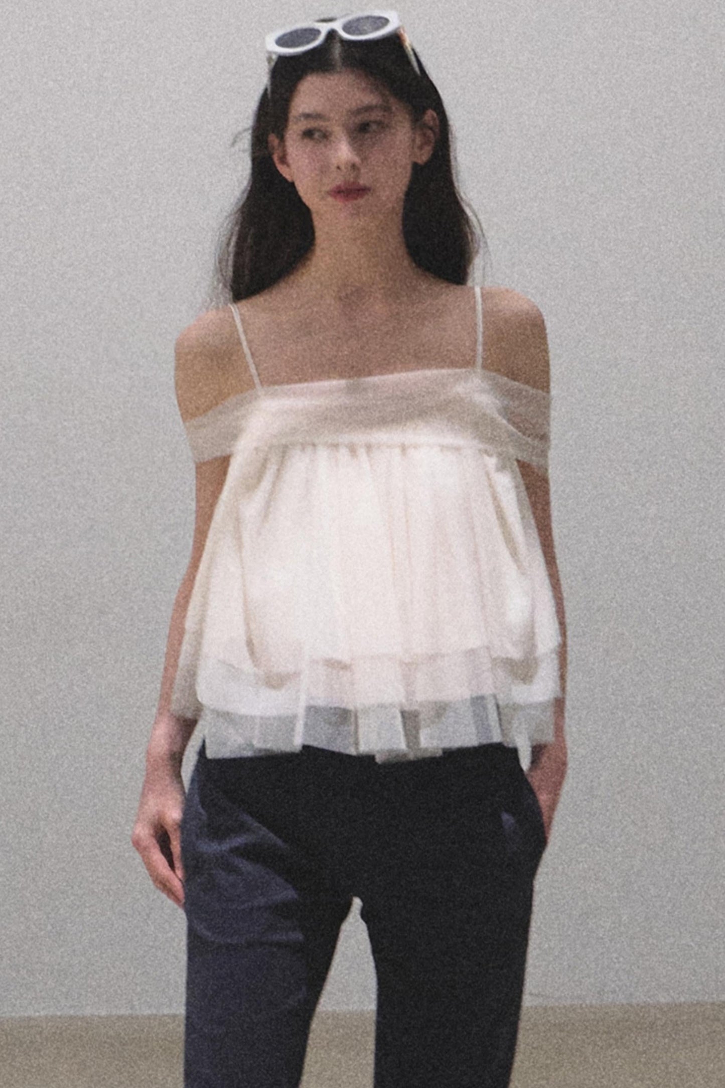 Moonlit Mesh Camisole Top