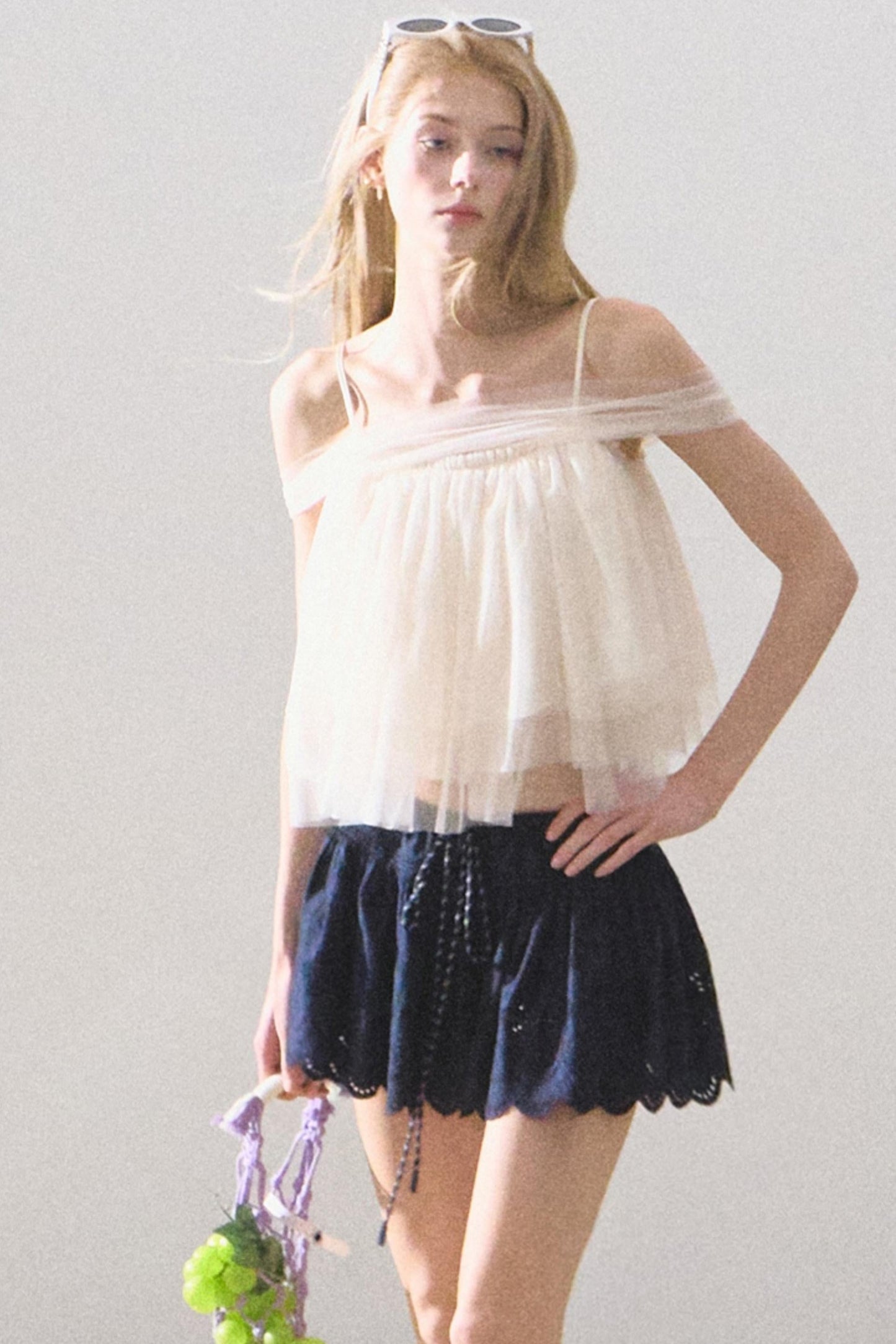 Moonlit Mesh Camisole Top