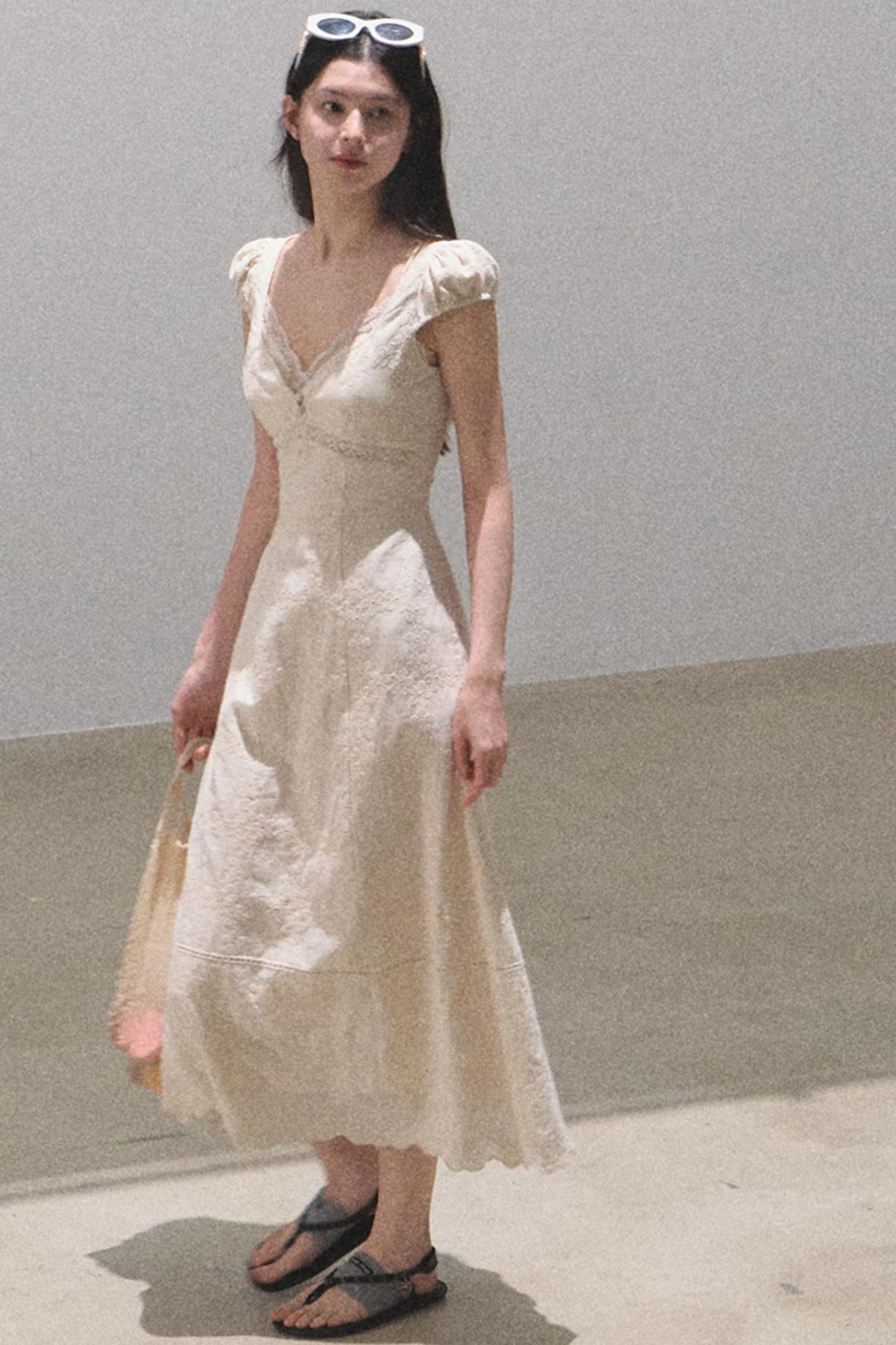 Bohemian Floral Embroidered Dress