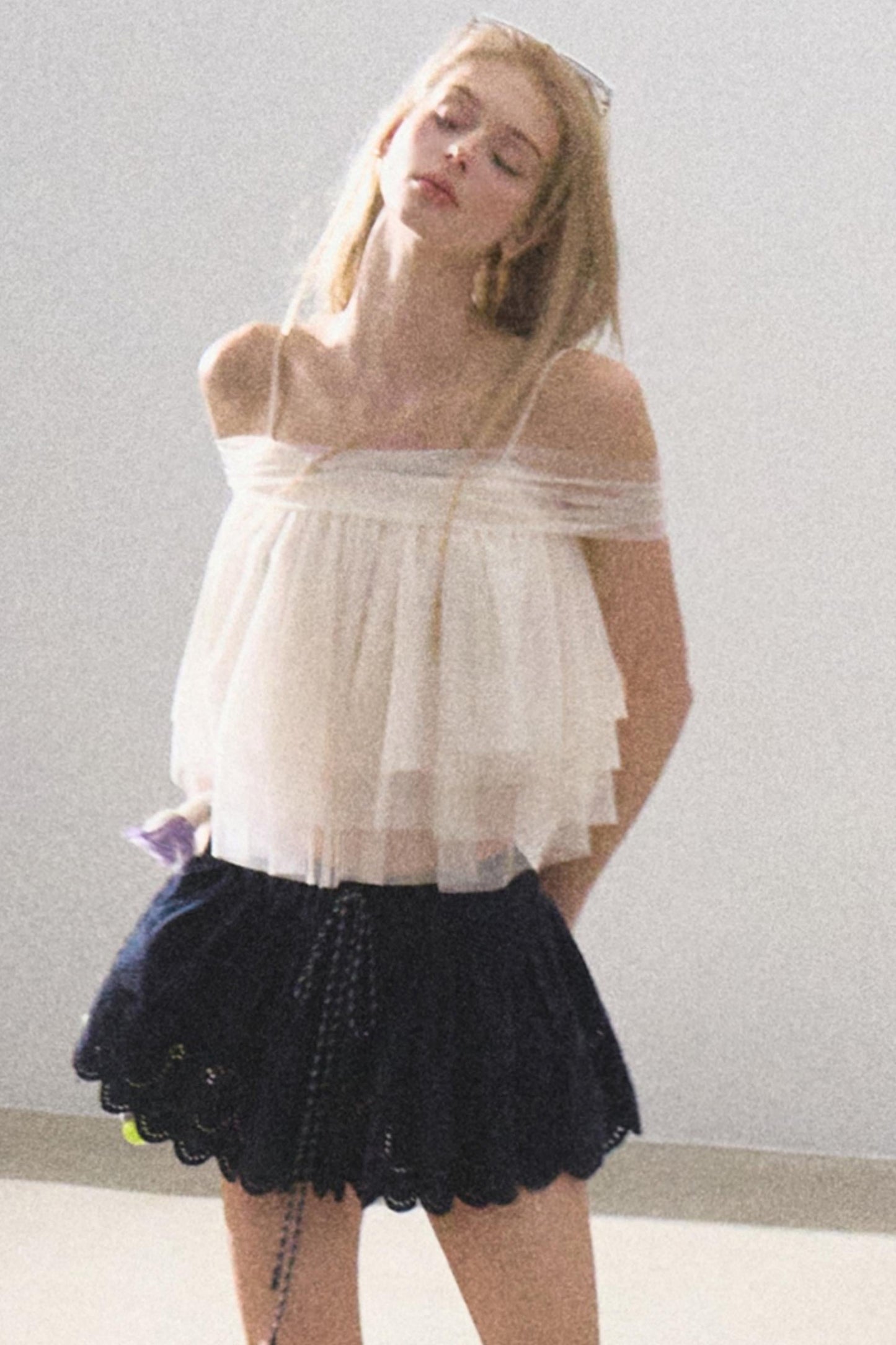 Moonlit Mesh Camisole Top