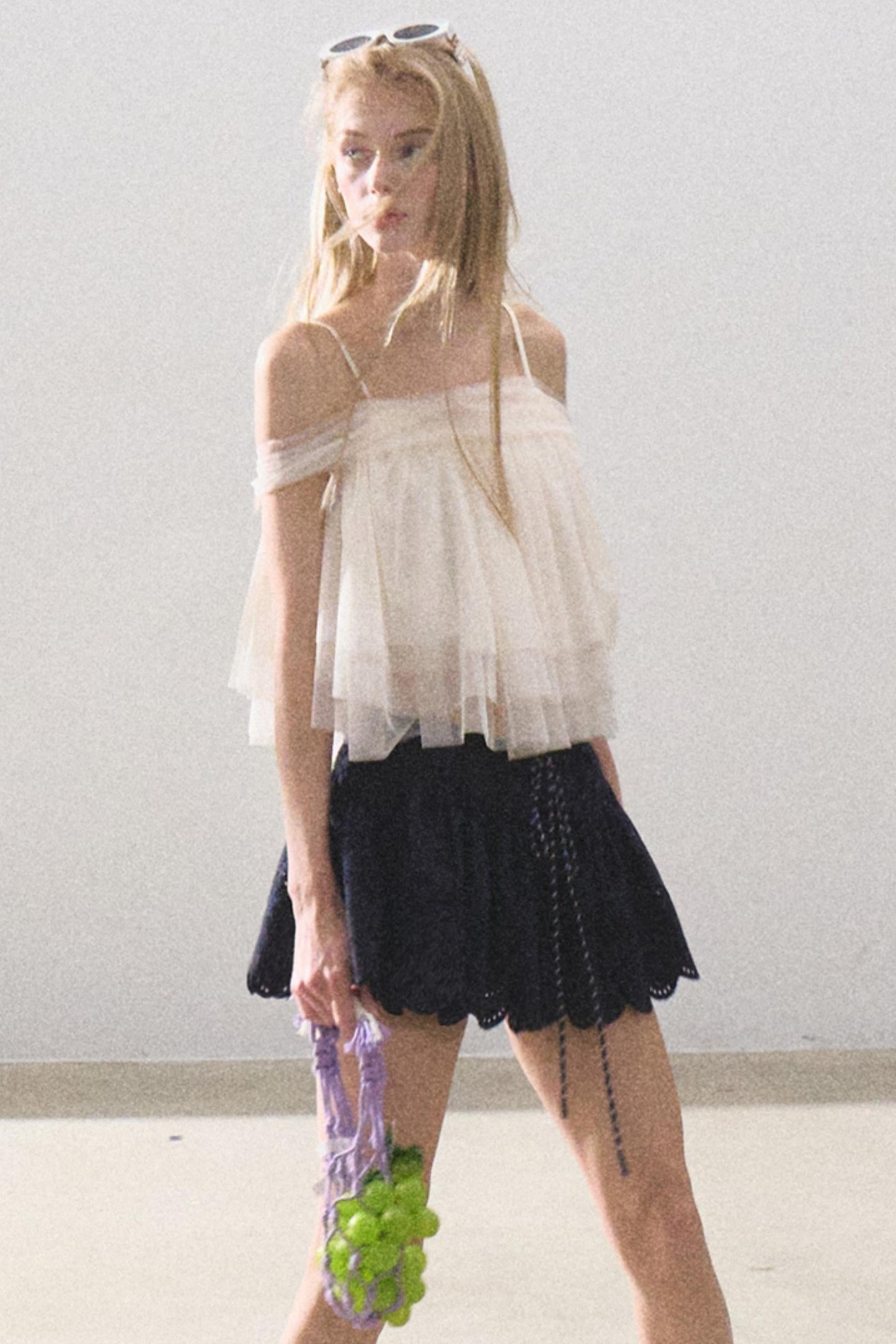 Moonlit Mesh Camisole Top