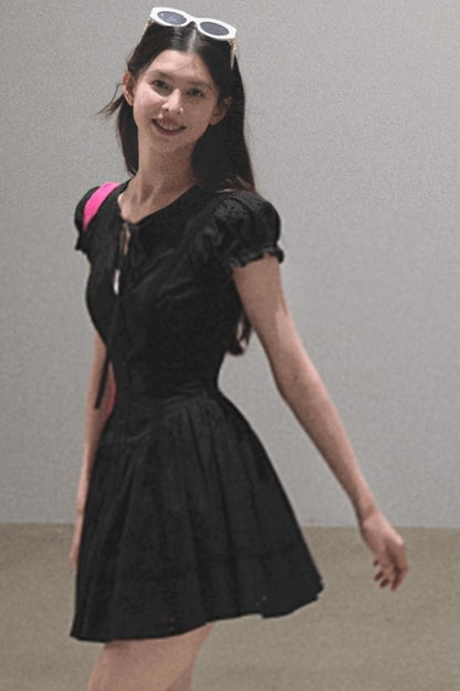 Lovefall Embroidered Cotton Tea Dress