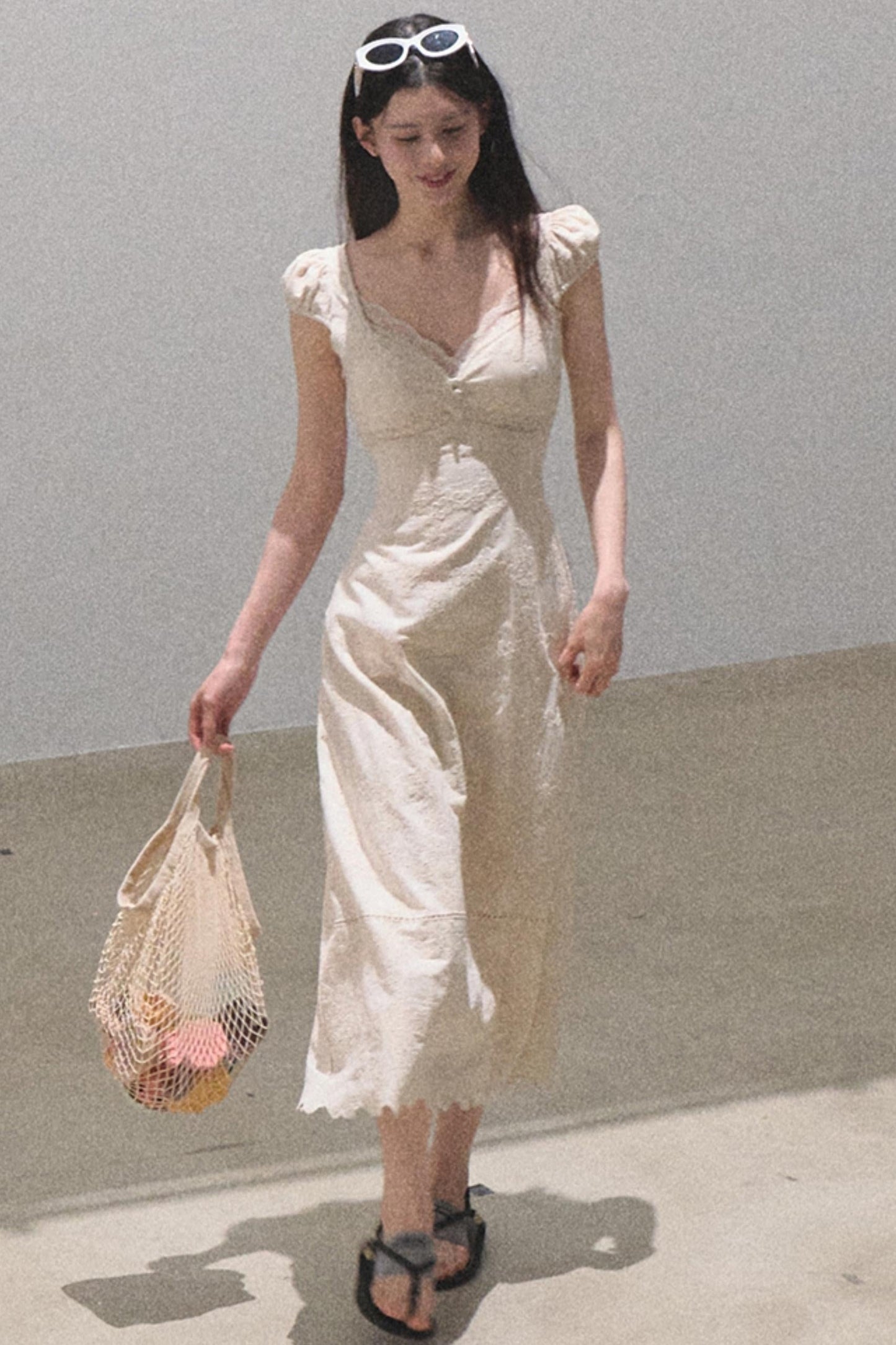 Bohemian Floral Embroidered Dress