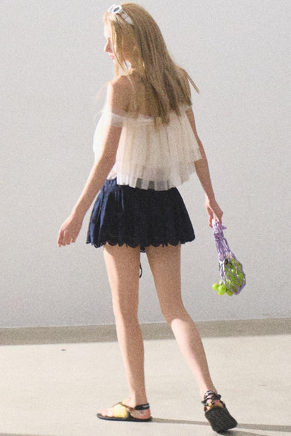 Moonlit Mesh Camisole Top