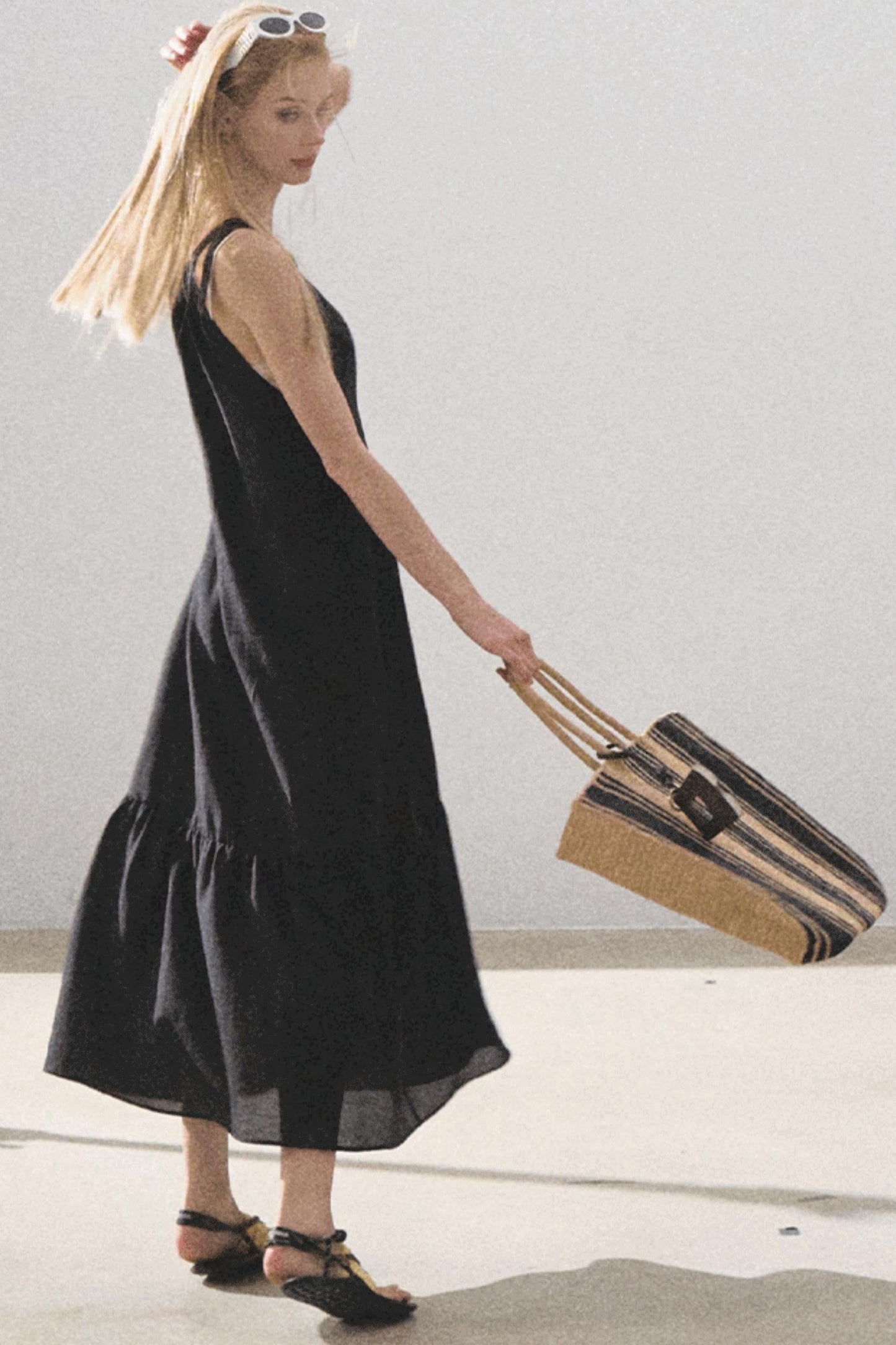 Fruitful Elegance Halter Dress