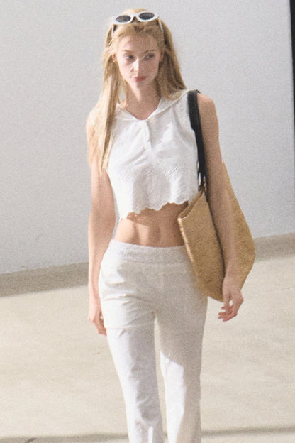 Cotton Tank & Pleated Skirt Set-Up