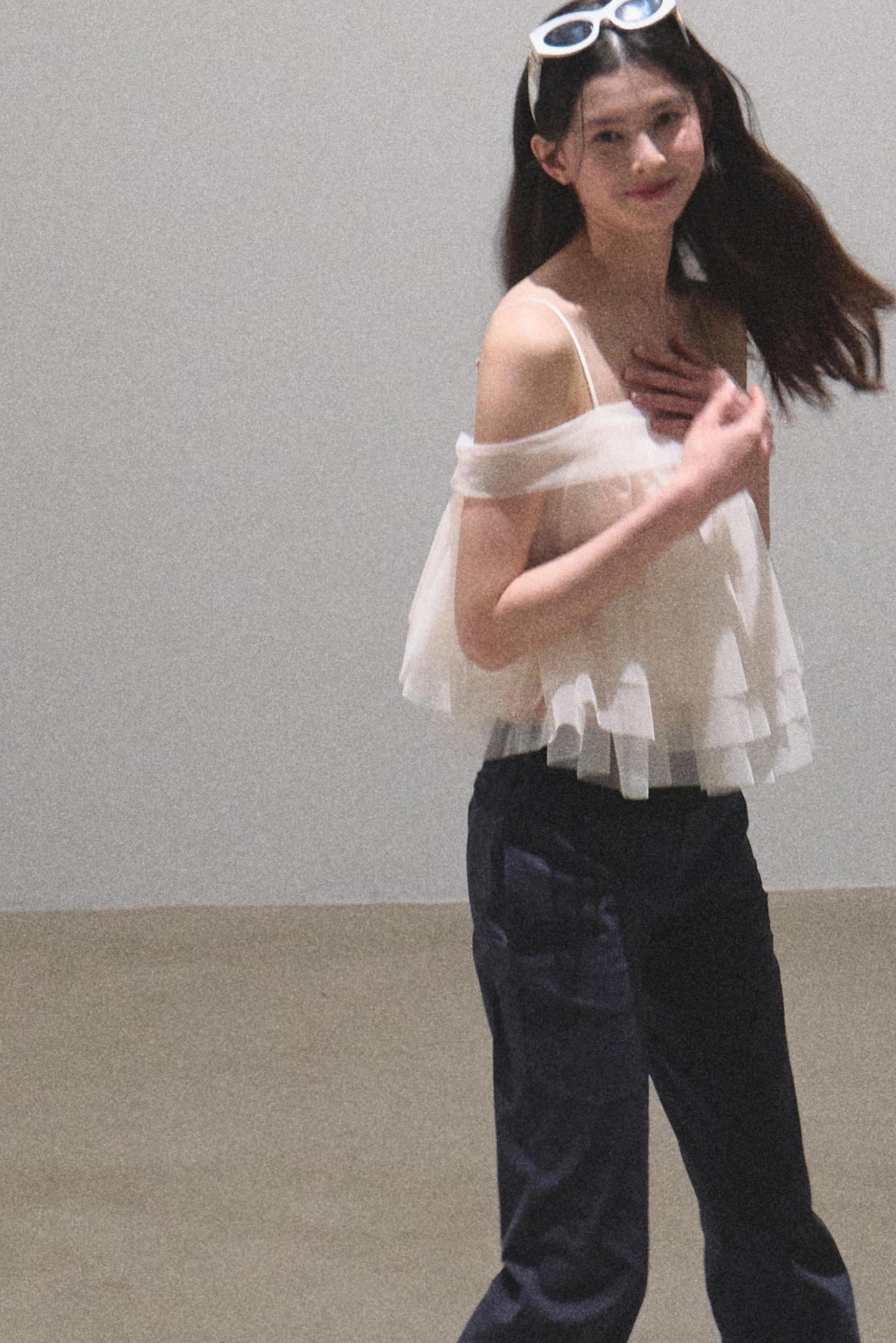 Moonlit Mesh Camisole Top