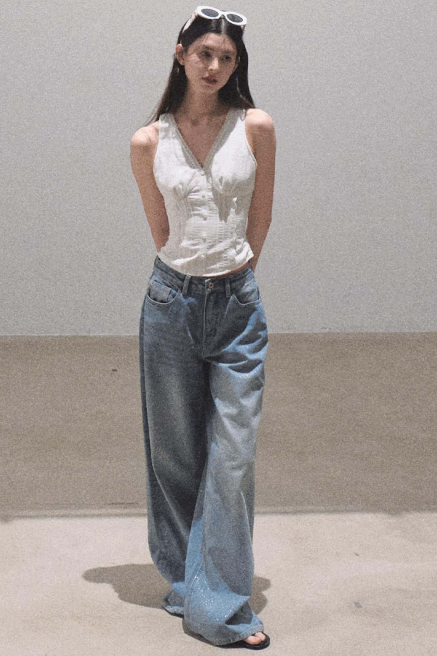 Ruffled V-Neck Camisole