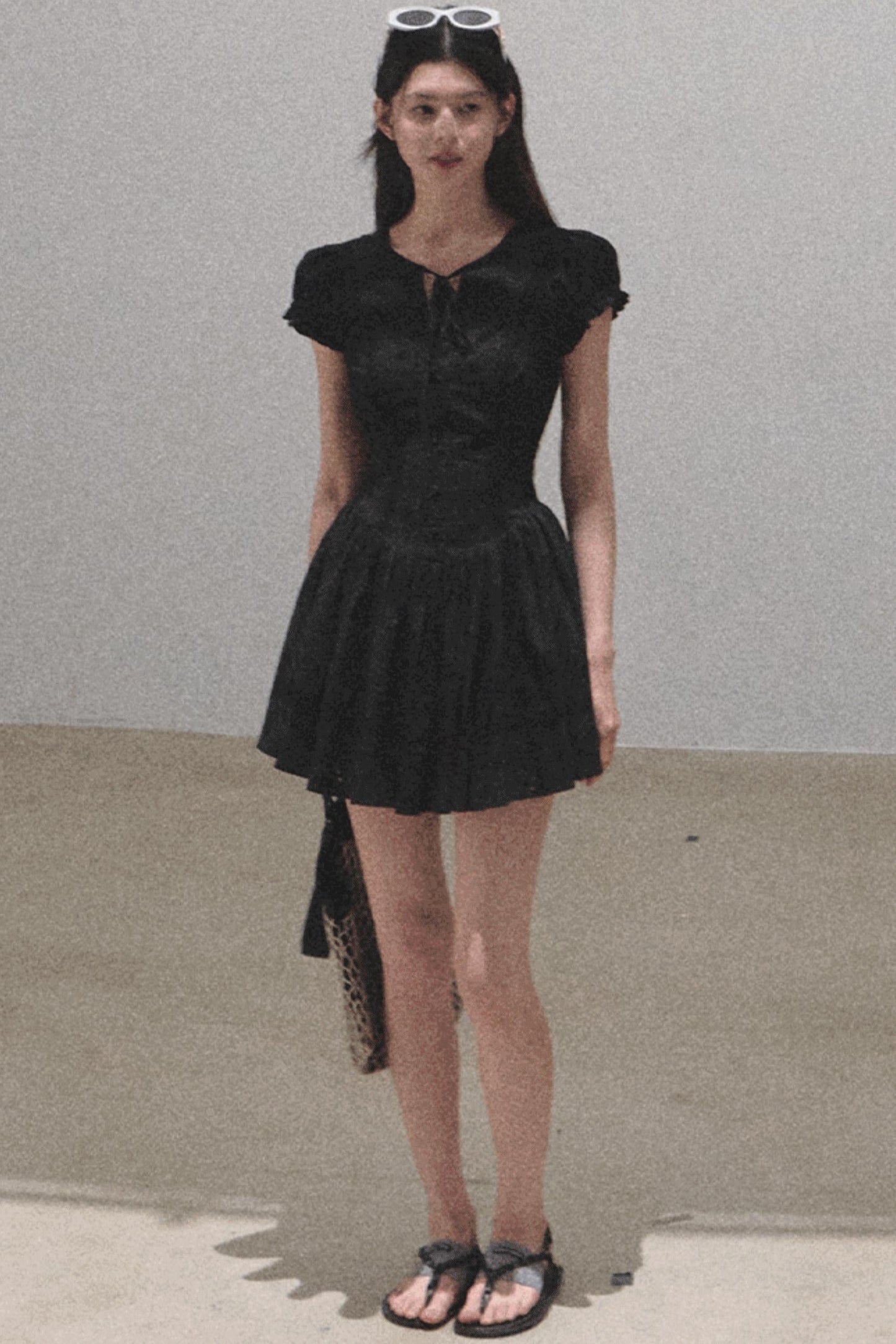 Lovefall Embroidered Cotton Tea Dress