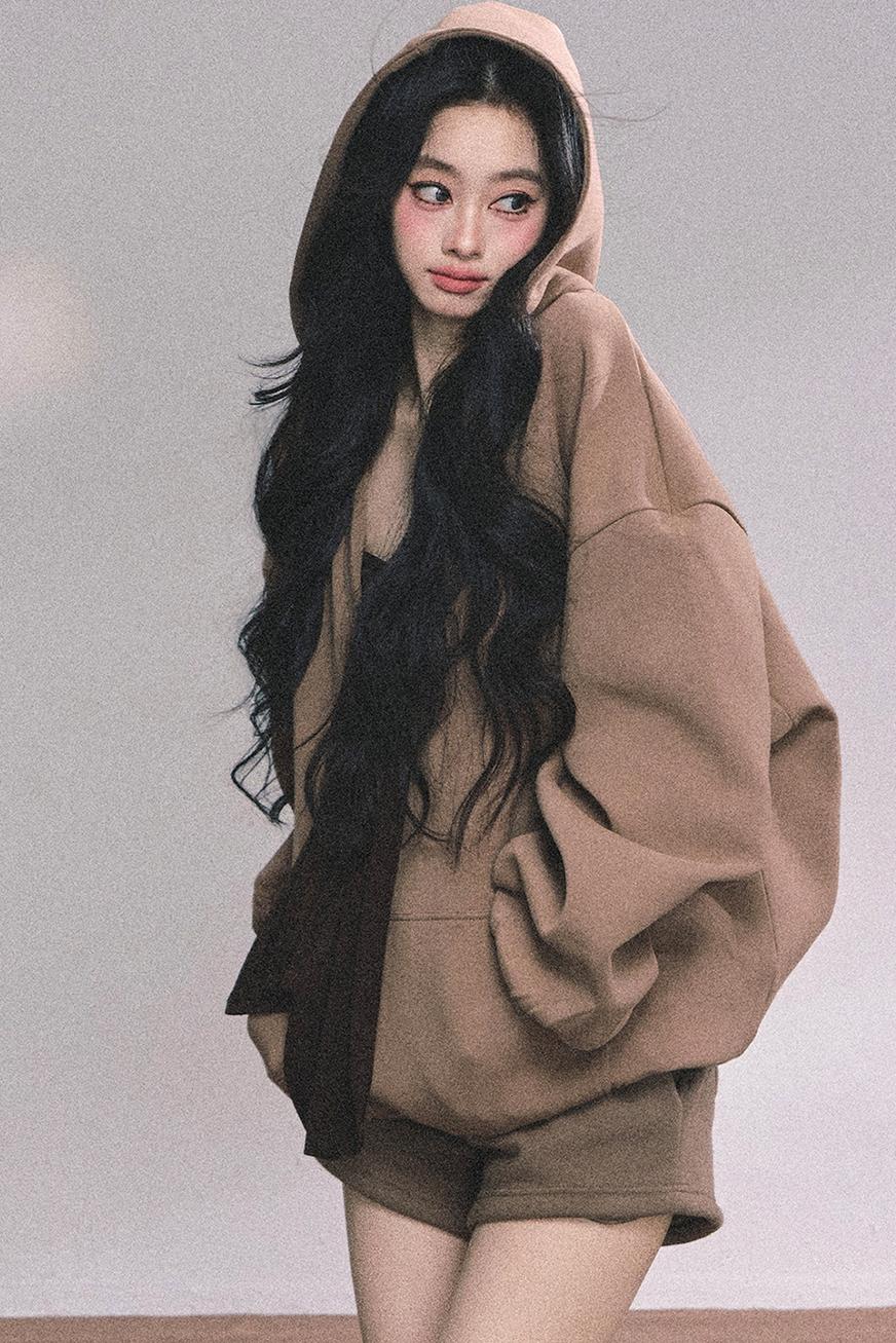 Autumn Hooded Three-Piece Set-Up