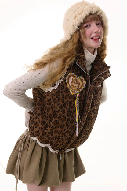 秋季豹纹蕾丝外套