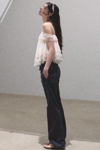 Moonlit Mesh Camisole Top