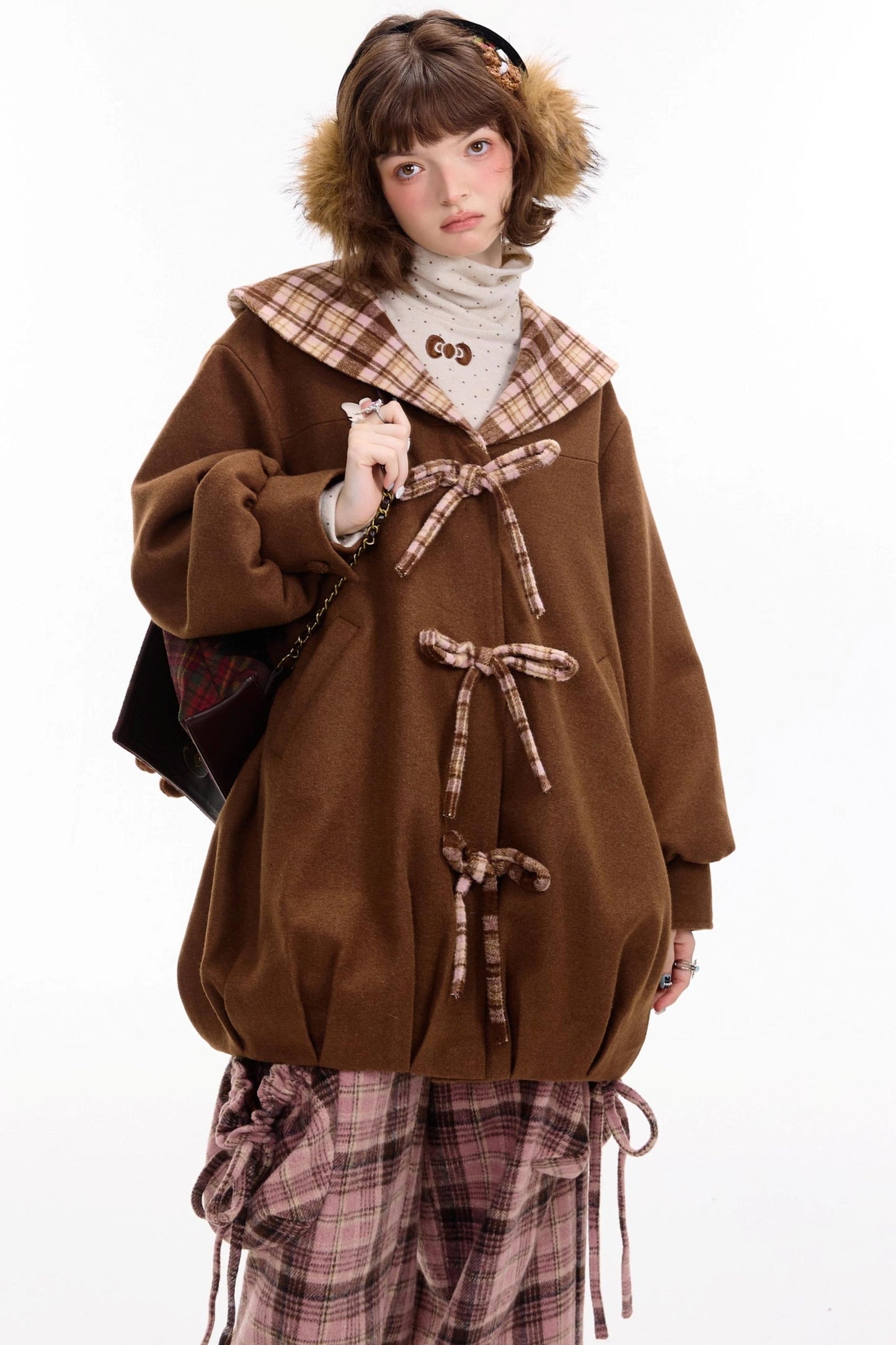 Autumn Doll Brown Woolen Coat