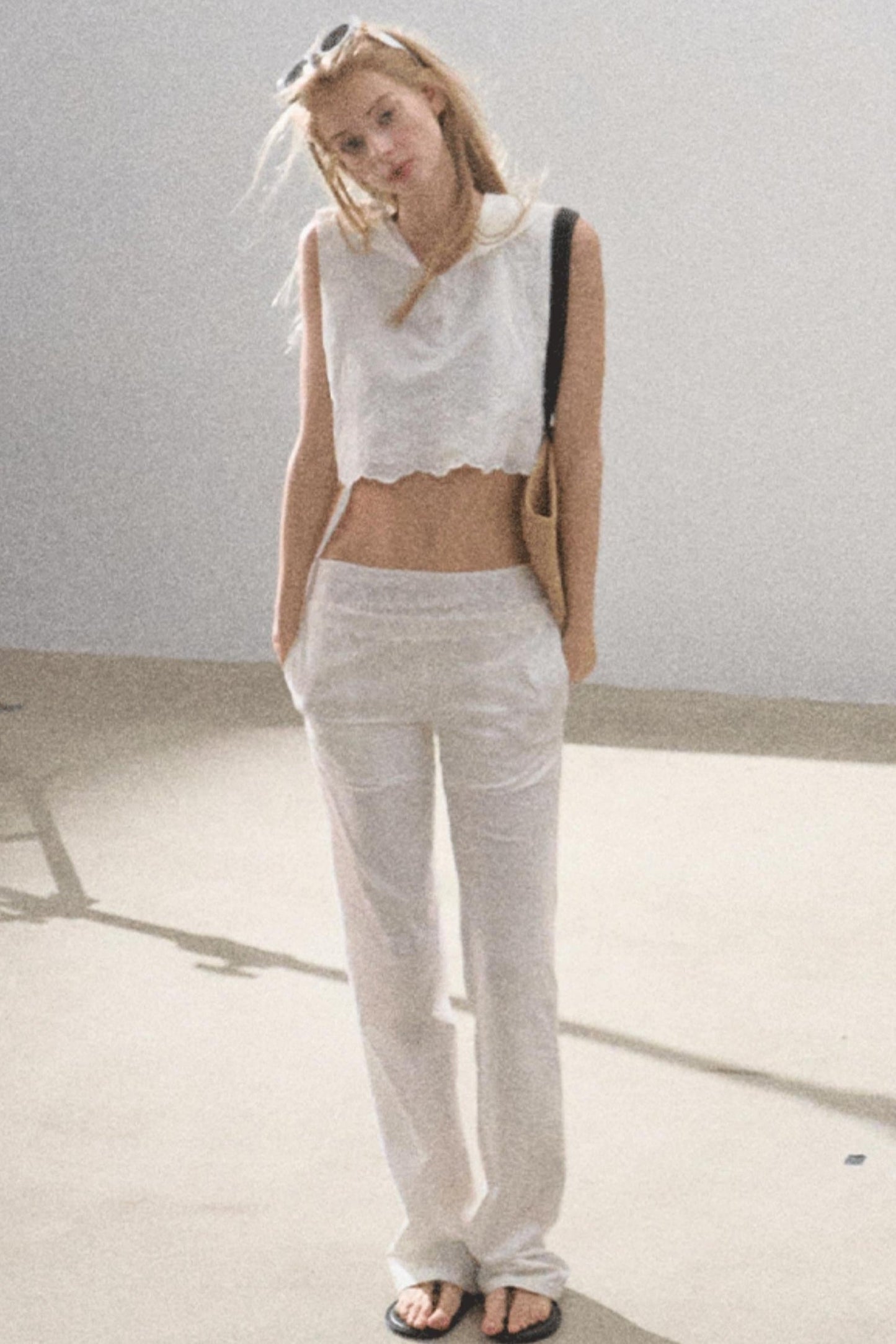 Cotton Tank & Pleated Skirt Set-Up