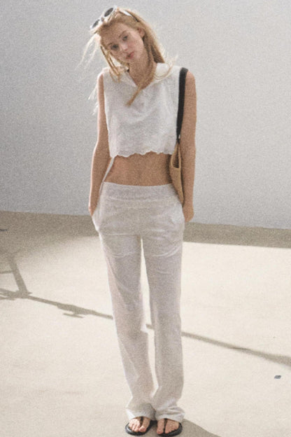 Cotton Tank & Pleated Skirt Set-Up