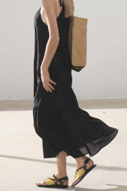 Fruitful Elegance Halter Dress