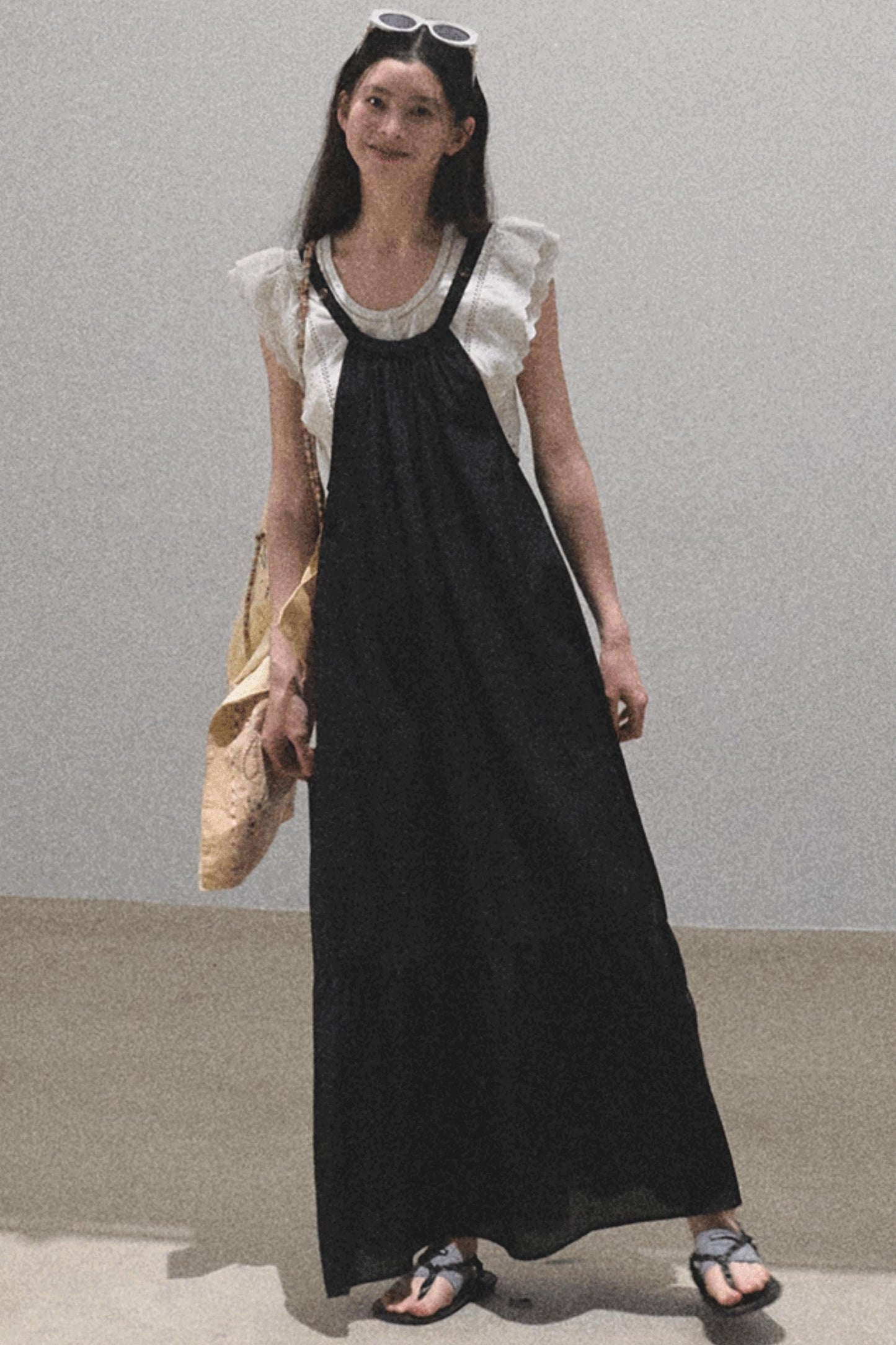 Fruitful Elegance Halter Dress