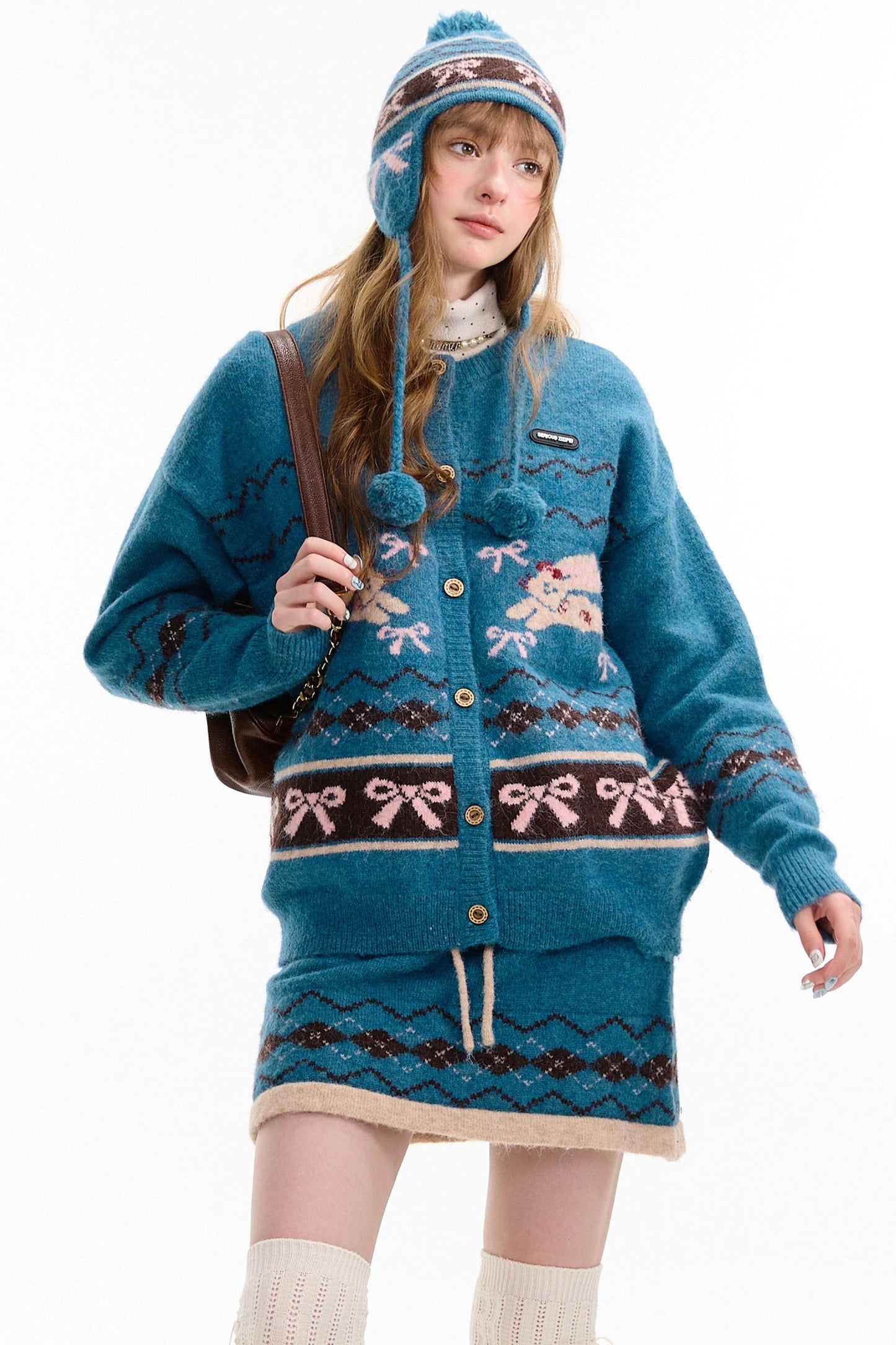 Autumn Vintage Rabbit Cardigan