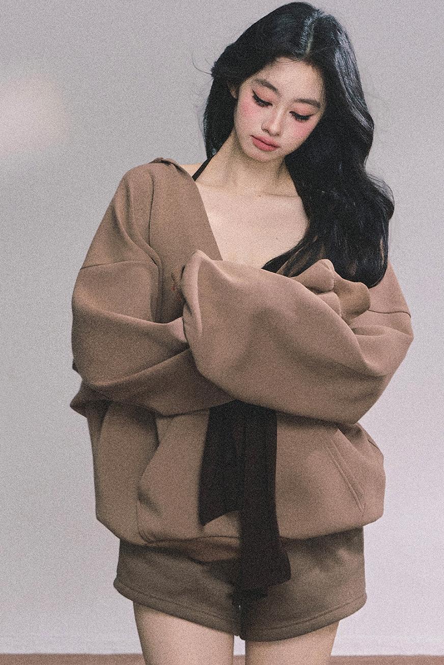 Autumn Hooded Three-Piece Set-Up