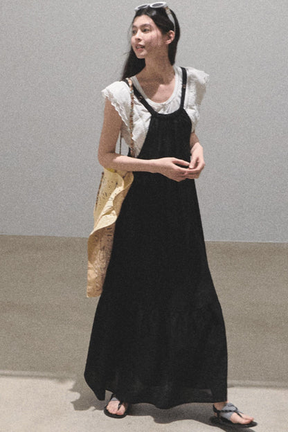 Fruitful Elegance Halter Dress