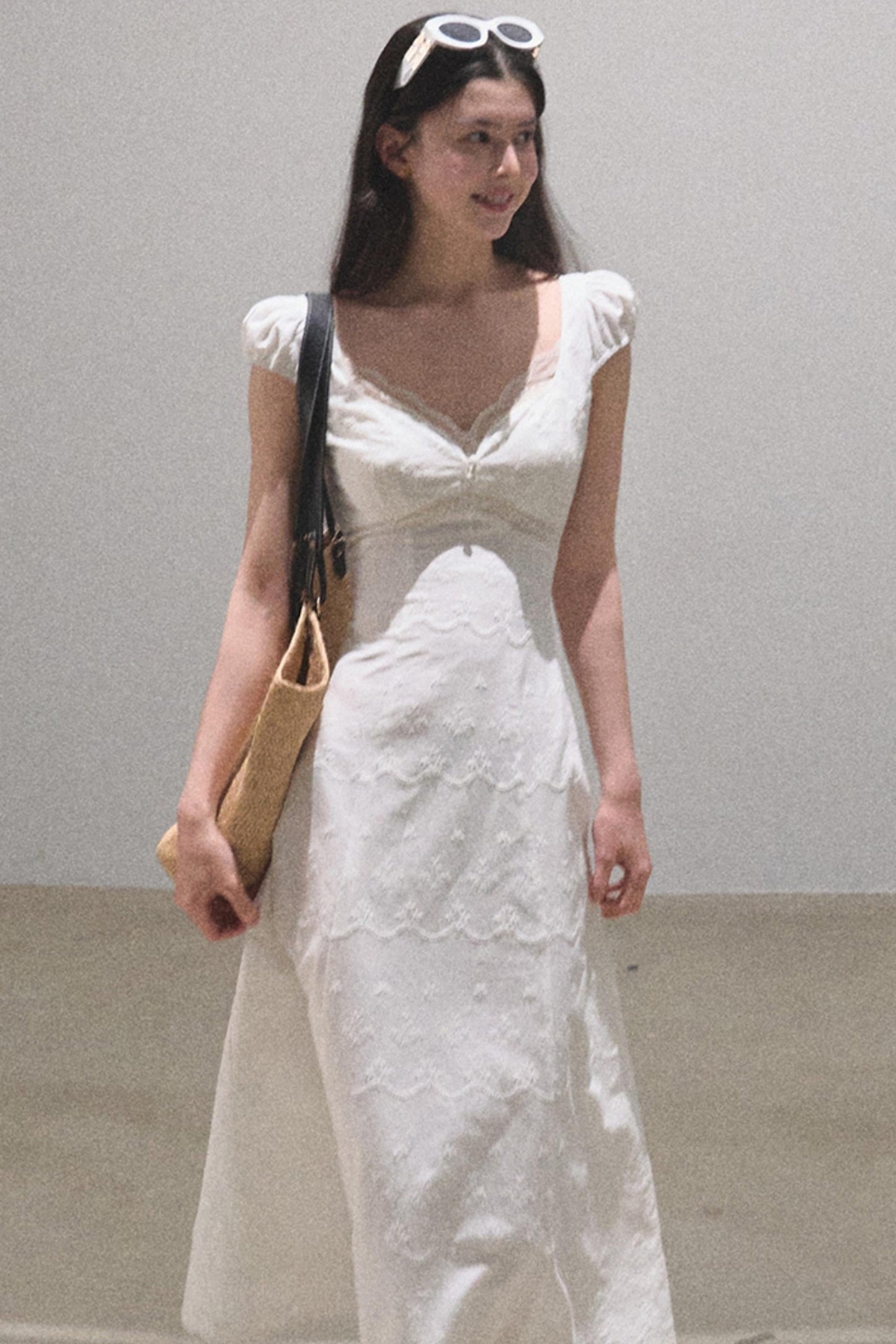 Bohemian Floral Embroidered Dress