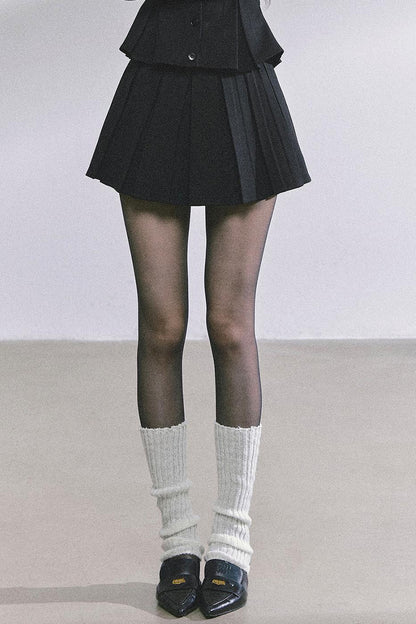 Gatsby Daughter Two-Piece Black Jacket Set-Up