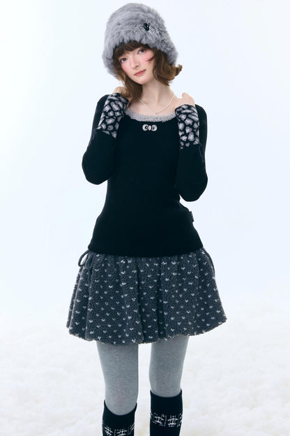 Leopard Print Knitted Sweater