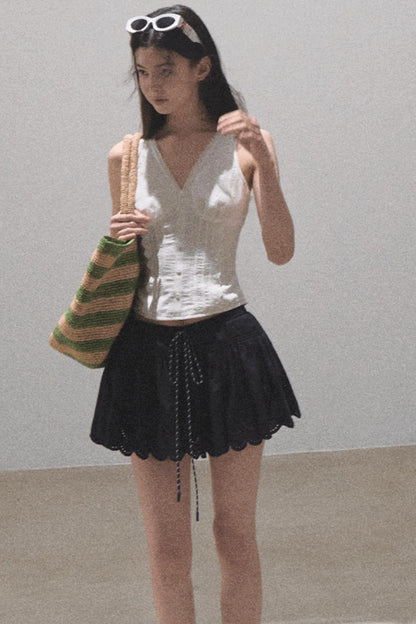 Ruffled V-Neck Camisole