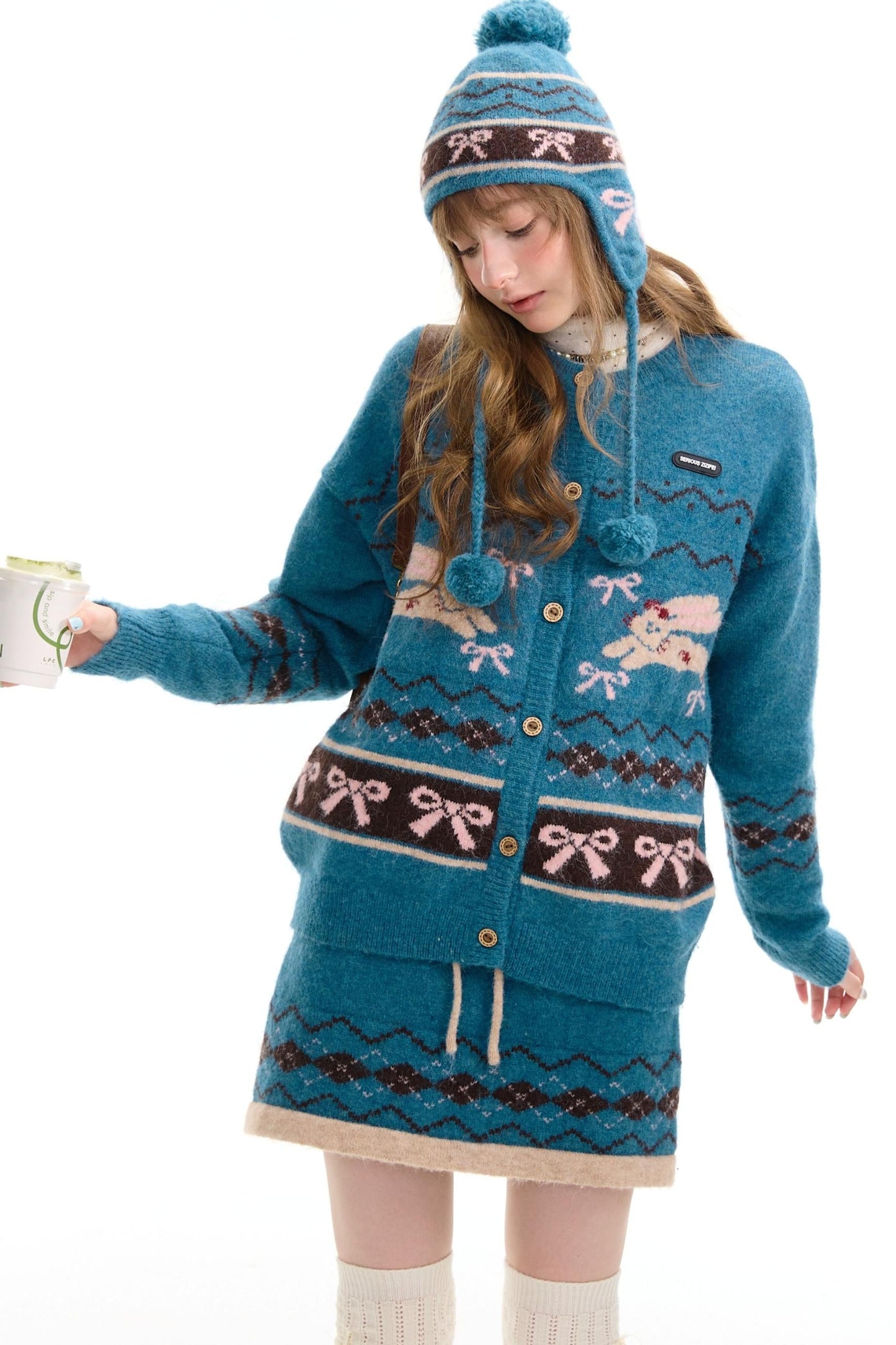 Autumn Vintage Rabbit Cardigan