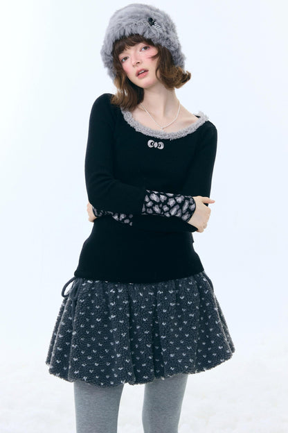 Leopard Print Knitted Sweater